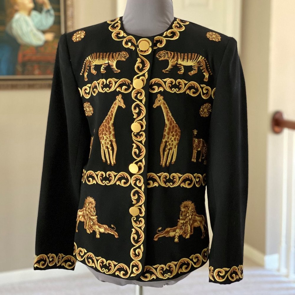 🐅TIGER King JACKET Lion Leopard Giraffe Big Cats